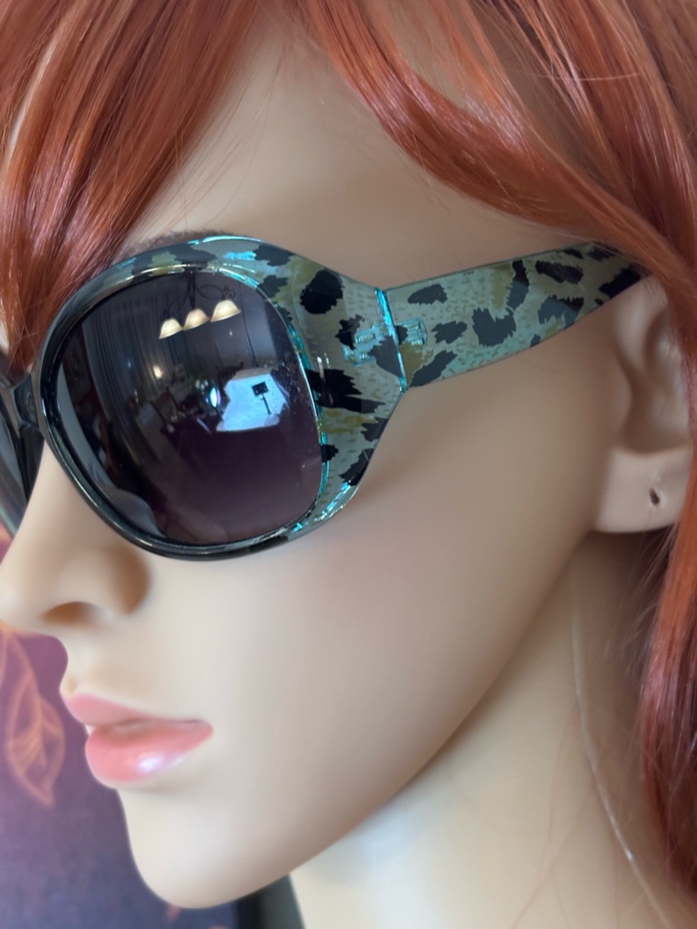 MUST BUNDLE 3 $5 ITEMS Black and BlueGreen Pattern Sunglasses - Picture 2 of 10
